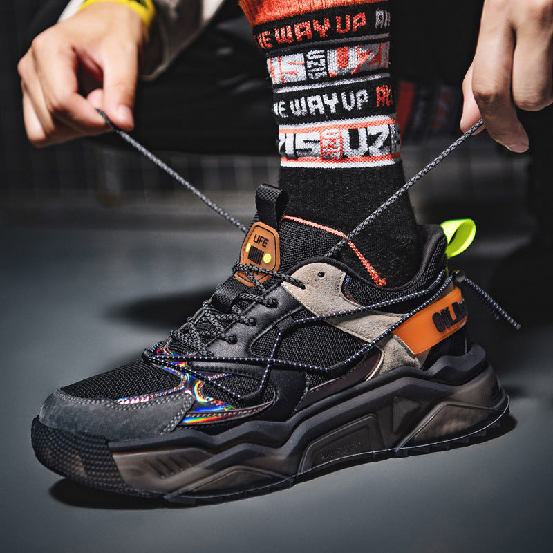 Casual Sports Shoes Men's Outdoor Running Daddy Shoes Plus Size Trend