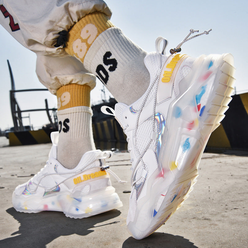 Casual Sports Shoes Men's Outdoor Running Daddy Shoes Plus Size Trend